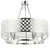 Open Design OR84375 - Luster na lancu VERNO 6xE14/12W/230V sjajni hrom