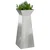 Stup saksija 2 pcs Srebrno 40 x 40 x 100 cm