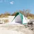 Šator za plažu morskozeleni 268x223x125 cm 185T poliesterski