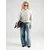 VERO MODA Pulover VMLefile  pegasto siva