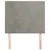 Uzglavlje svijetlosivo 100x5x118/128 cm baršunasto