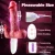 SuperLove Thrusting Realistic Vibrator with Tongue Clitoral Stimulation & Remote