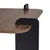HANAH HOME Sto za dnevnu sobu Marais Venezia Walnut Wood Black