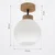 BRILAGI - LED Plafonski luster RETRO GLASS 1xE27/60W/230V prečnik 15 cm hrast/bela