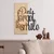 Ebedi Nakis -1 NaturalBlack Decorative Wooden Wall Accessory