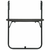 VIDAXL Viseča balkonska mizica rjava 60x64x83,5 cm plastika