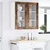 Vidaxl Viseča omarica Dimljeni oreh 40 x 31 x 80 cm Konstruiran les