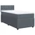 vidaXL Box spring postelja z vzmetnico temno siva 100x200 cm žamet