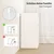 HOMCOM HOMCOM Komoda iverna plošča 60D x 40Š x 79V cm Bela, (5000242528)