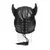 Master Series Dungeon Demon Bondage Mask with Horns Black