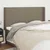 Vidaxl Vzglavje z ušesi taupe 203x16x118/128 cm blago