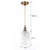 BRILAGI - LED luster na sajli RETRO GLASS 1xE27/60W/230V prečnik 14 cm zlatna/bela