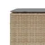 Vrtna klupa s jastukom bež 110x30x40,5 cm poli ratan