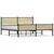 vidaXL Kovinski posteljni okvir brez vzmetnice sonoma hrast 160x200 cm