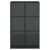 Visoka komoda s vratima crna 68x37x109 cm konstruirano drvo