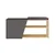 Hanah home Cipelarnik 104x37x47cm Hrast-Antracit