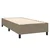 Vidaxl Box spring postelja z vzmetnico LED taupe 100x200 cm blago