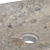 Umivaonik sivi 50 x 35 x 10 cm mramorni