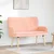 Sofa za dvije osobe Ružičasta 115 x 61 x 87 cm Bouclé