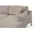 Atelier del Sofa Ugaona garnitura Leo 90x65x255cm Krem