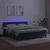 Vidaxl Box spring postelja z vzmetnico LED tem. zelena 160x200cm žamet