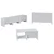 Laris - White White Living Room Furniture Set