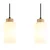 Globo 15977-3H - Luster na sajli ROWENA 3xE27/60W/230V bež/bela