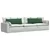 Jastučići za sofu 2 pcs Tamnozelena 120 x 40 cm Kordura tekstil