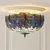 Endon 111899 - Plafonska lampa Tiffany DRAGONFLY 3xE27/10W/230V prečnik 50 cm