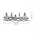 Wallity Zidna dekoracija Ships In Water, 68x24 cm, 1.2mm, Crna
