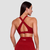GymBeam Ignite Sports Bra Dark Red