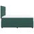 Vidaxl Box spring postelja z vzmetnico temno zelena 140x200 cm žamet