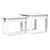 vidaXL Set kavno mizico 2 pcs Bela Konstruiran les