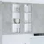 Vidaxl Viseča omarica Betonsko siva 80 x 31 x 100 cm Konstruiran les