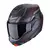 Preklopna motoristična čelada Scorpion EXO-Tech EVO Conquer, črna/rdeča