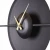 WALLXPERT APS138LSS Dekorativni metalni zidni sat, Crni