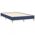Vidaxl Box spring postelja z vzmetnico LED modra 120x190 cm blago