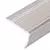 Rubnjaci za stepenice L-oblika 15 kom aluminijski 90 cm bež