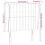 Vidaxl Vzglavje z ušesi modro 93x23x118/128 cm blago