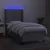 Vidaxl Box spring postelja z vzmetnico LED sv. siva 100x200 cm blago