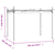 Pergola s pomičnim krovom antracit 295 x 292 x 230 cm