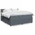 Vidaxl Box spring postelja z vzmetnico temno siva 200x200 cm žamet