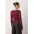 Trendyol Milla ženska bluza Twoaw26Bz00226, bordo