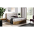 Boxspring postelja Wood 9 - 140x200 cm - hrast lancelot