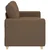 Vidaxl Dvosed rjave barve 160x77x82 cm blago