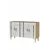 Hanah Home komoda Ilay 120, 120 cm, hrast Sapphire / bela / zlatna