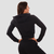 GymBeam Ženski duks TRN Zip-Up Black