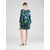DKNY Obleka modra/zelena/črna/bela