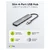 Goobay USB-C na 4x USB 3.2 C siv USB hub