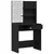 Toaletni stol Crni hrast 74,5 x 40 x 141 cm Konstruirano drvo
